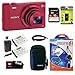 Sony DSC-WX300/R 18 MP Digital Camera with 20x Optical Image Stabilized Zoom and 3-Inch LCD (Red) Bundle with Sony 16GB SDHC Memory Card + Sony Camera Case+ Wasabi Power Replacement Battery and Charger Kit for Sony NP-BX1 and Sony Cyber-shot DSC-RX1 and A