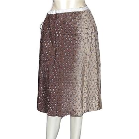 Comfortable Clothing Cotton Block Prints Patterns Handmade Skirt XS (skt293a)
