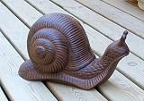 Eigenschaften Haus und Gärtchen  / Schnecke aus Gusseisen 28 cm