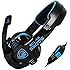 SADES SA-708 Stereo Gaming Headphone Headset with Microphone (Blue)