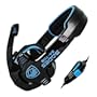 SADES SA-708 Stereo Gaming Headphone Headset with Microphone (Blue)