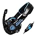 SADES SA-708 Stereo Gaming Headphone Headset with Microphone (Blue)