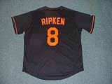 CAL RIPKEN Jr. Baltimore Orioles 2001 Majestic Alternate Home Throwback Baseball Jersey