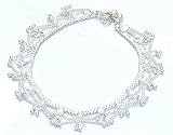 Sterling Silver Jewelry Ankle Bracelet Pairs 10.25 inches (sanklt007)