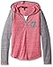 Derek Heart Girls' L/SLV Henley Hoody W/Elbow Patches