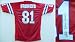 Russ Francis Autographed/Hand Signed Custom Red Jersey