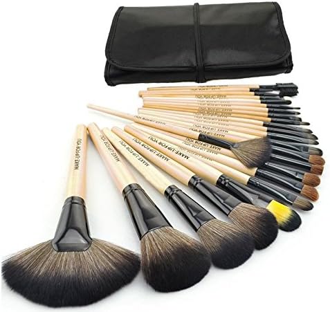 HOTGEE(TM) 24pcs Professional Cosmetic Makeup Brush Set with a Bag-Beige