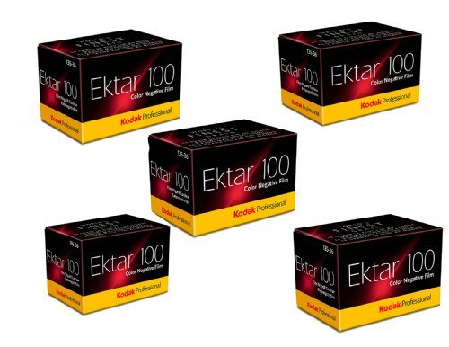 Kodak 35mm Ektar 100 Color Negative (Print) Film 36 Exp. lot of 5 Rolls