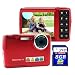 New Huge 2.7 Inches LCD Face Detection + Smile Shutter Mode Red Digital Camera + Camcorder + Webcam (8GB included)
