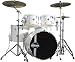 ddrum Diablo 5-Piece Drum Set, White Shell with White Hardware, Includes Hardware Pack (Cymbals Not Included)