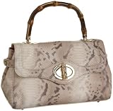 Elaine Turner Paula Snake Print Satchel