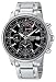 Seiko Men's Alarm Chronograph Silver-Tone Watch #SNAA61