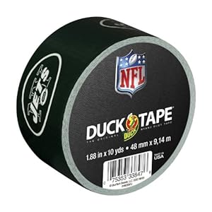 Duck Brand 240498 New York Jets NFL Team Logo Duct Tape, 1.88-Inch by 10 Yards, Single Roll