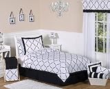 Black and White Princess Kids and Childrens Bedding 4 pc Twin Set