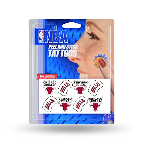 NBA Chicago Bulls Face Tattoos, 8-piece Set