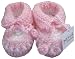 Baby : Handmade Baby Moccasins - Candy Pink (100% Hand-crocheted)