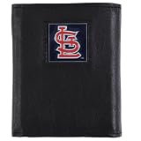 St. Louis Cardinals Mens MLB Genuine Leather Tri-fold Wallet