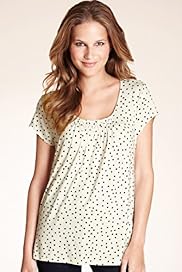 Short Sleeve Honeycomb Spotted Top