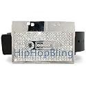 Cassette Mix Tape Iced Out Silver Hip Hop Belt Buckle