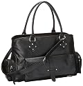 Buffalo London BAG KS-4328-01 syn leather black 01, Damen Henkeltasche, schwarz, (black 1)