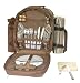 Outdoor Living : Picnic Gift - 2331 - Alphine Two Person Picnic Backpack Set - Chocolate -