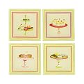 Cake Stands Glass Dish Set of 4 - Assorted (6")