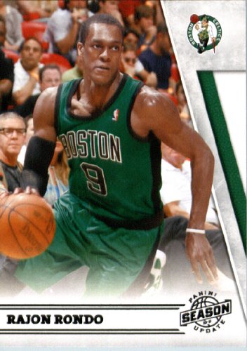 2010/11 Panini Season Update Basketball Card # 5 Rajon Rondo Boston Celtics In a Protective Screwdown Display Case !