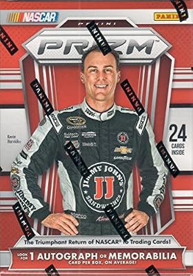 2016 NASCAR Panini Prizm Racing Series Unopened Blaster Box of Packs with One GUARANTEED Autographed or Memorabilia Card