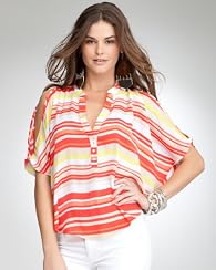 Cold Shoulder Stripe Top