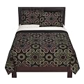 Home Suzani Duvet Set - Black