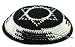 Black Jewish Kippah with Star of Magen David