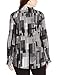 Calvin Klein Women's Plus-Size Printed Roll-Sleeve Top