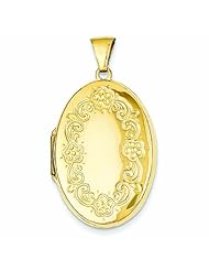 Genuine 14K Yellow Gold Floral Locket 3 Grams Of Gold 100% Satisfaction Guaranteed.