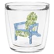 Swirls Adirondack Chair 12 oz Double-Old-Fashioned Insulated Beverage Tumbler, Clear