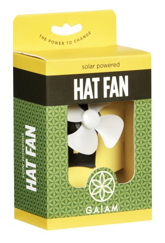 Gaiam Solar Powered Hat Fan