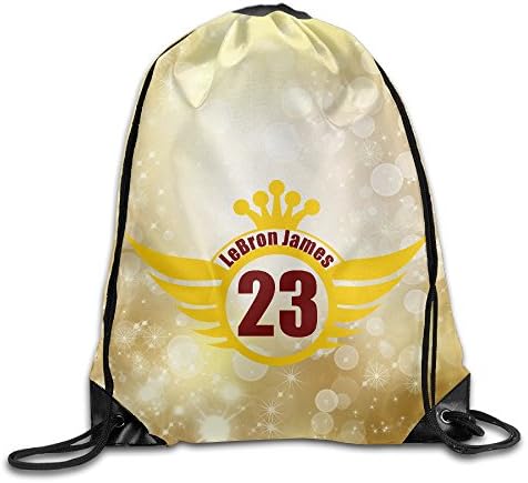 LQYG Basketball King 23 Durable Drawstring Pack Camping Valise Bag