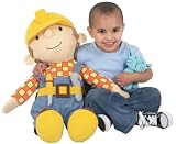 Giant 70cm Bob The Builder With Pilchard Beanie