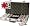 Set of 300 Dice Striped 11.5 gram Poker Chips & 6 Dealer Buttons