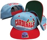 St. Louis Cardinals Light Blue/Red Two Tone Plastic Snapback Adjustable Plastic Snap Back Hat / Cap