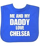 Me and my Dad Love Chelsea Velcro Baby Bib in 9 Colours - 100% Cotton by Niccolas B