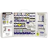 First Aid Only 1000-FAE-0103 Large Smart Compliance General Workplace First Aid Cabinet with Pain Relief Medication