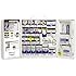First Aid Only 1000-FAE-0103 Large Smart Compliance General Workplace First Aid Cabinet with Pain Relief Medication