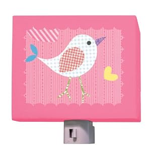 Oopsy Daisy Fine Art for Kids NL8205RT Mod Chick On Hot Pink Night Light