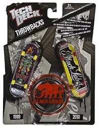 Black Label: Tech Deck Throwbacks 2-Finger Skateboards Pack