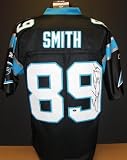 Steve Smith Autographed Carolina Panthers EQT Black Jersey - Steve Smith Authenticity