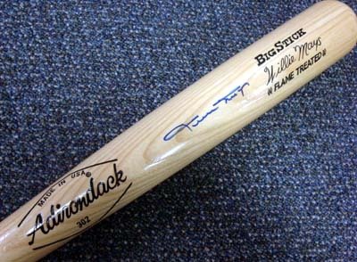 Willie Mays Autographed/Hand Signed Adirondack Bat PSA/DNA #Q19511