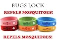 TEN (10) Bugs Lock Mosquito Insect Repellent Wrist Bands