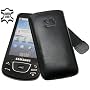Samsung GT i7500 Galaxy - Leder Etui Tasche *Spezielle Anfertigung* fuer i-7500 *Lasche mit Rueckzugfunktion* (Original SunCase)