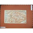 COLOUR MAP 1911 TANHEIM HINDELANG KARL BAEDEKER ATLAS