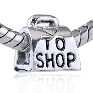 Buy Pandora Bead and Bracelet Fit - Love To Shop Bag Charm Beads by Pugster
